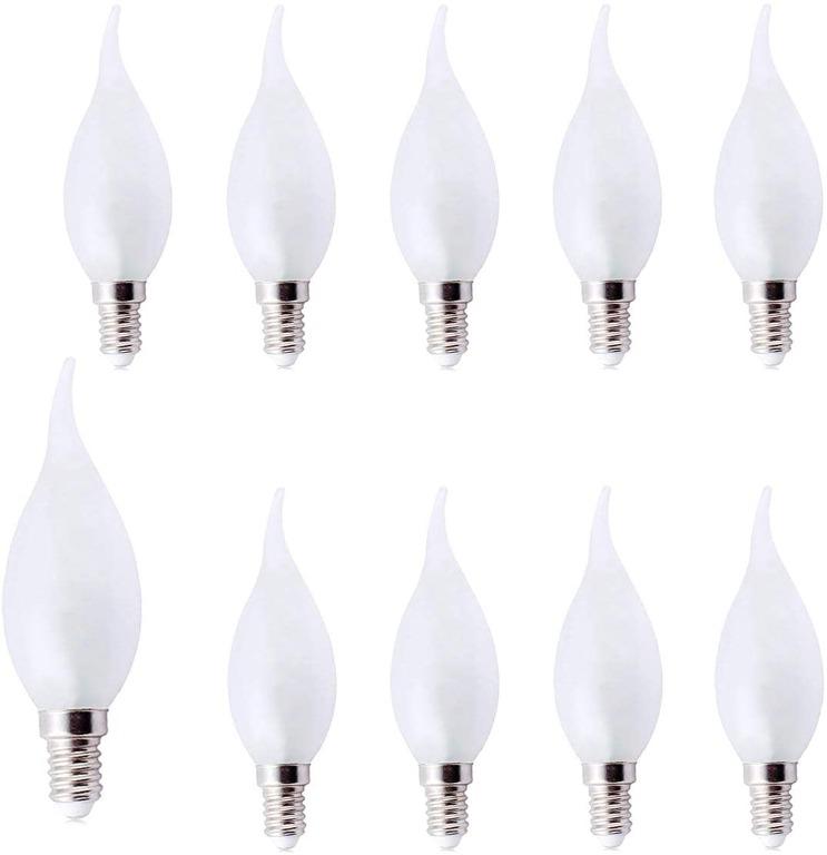 Bulbs 5 x 25W Pearl E14 Candle Shaped Light Globes Lamps Small Edison Screw 
