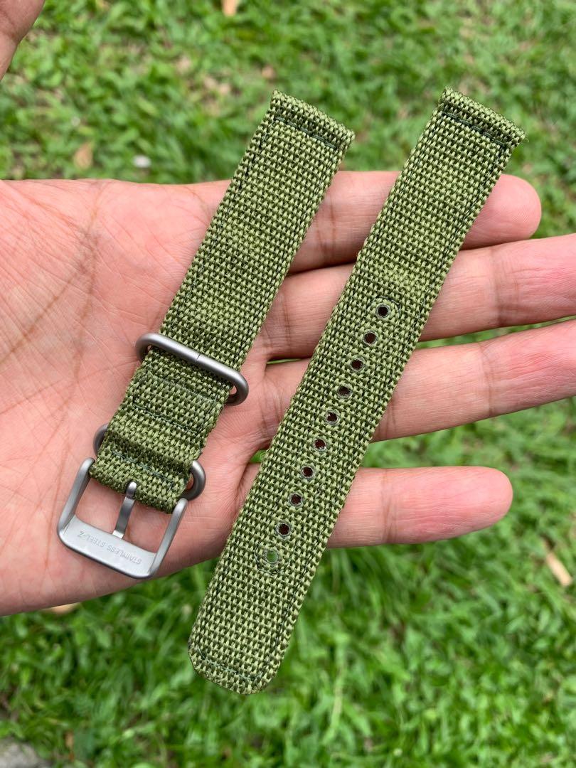 18mm Seiko Canvas Nato Strap Tali Jam, Men's Fashion, Watches &  Accessories, Watches on Carousell