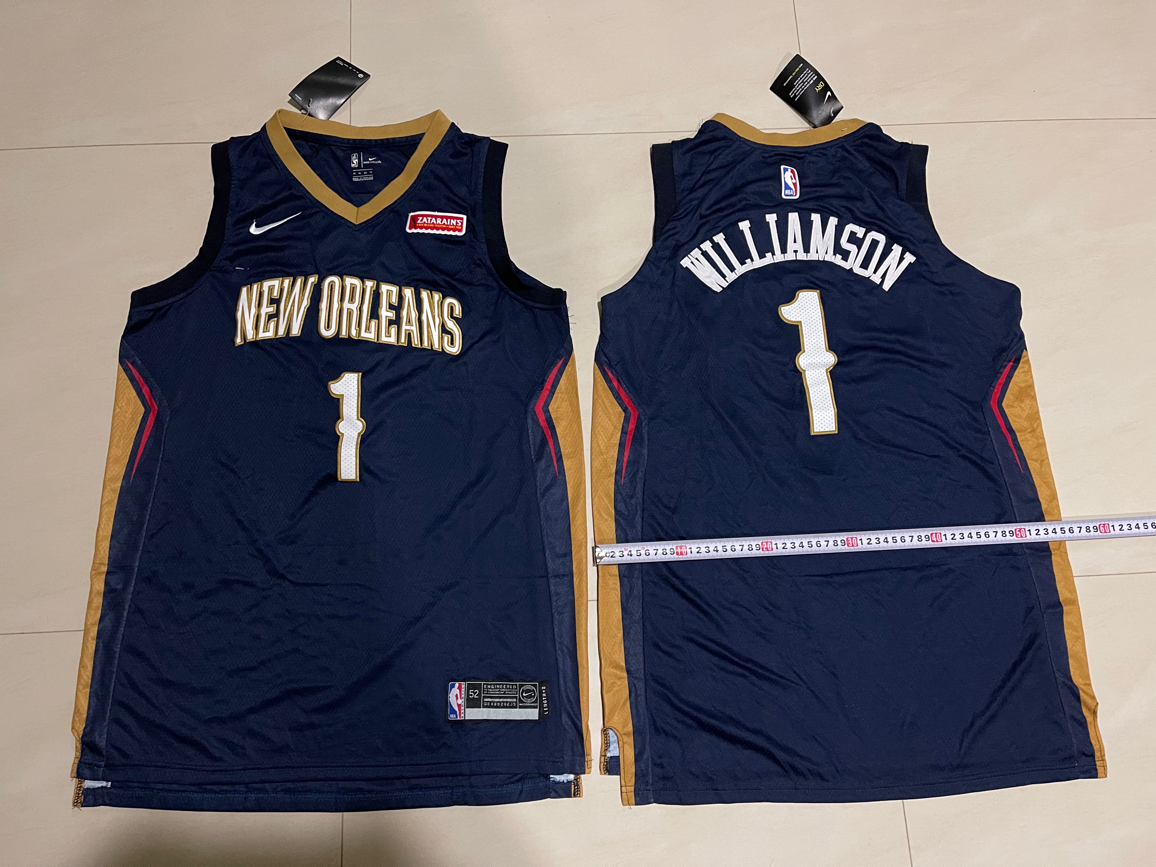 100% Authentic Zion Williamson Pelicans Statement Swingman Jersey Size 48 L