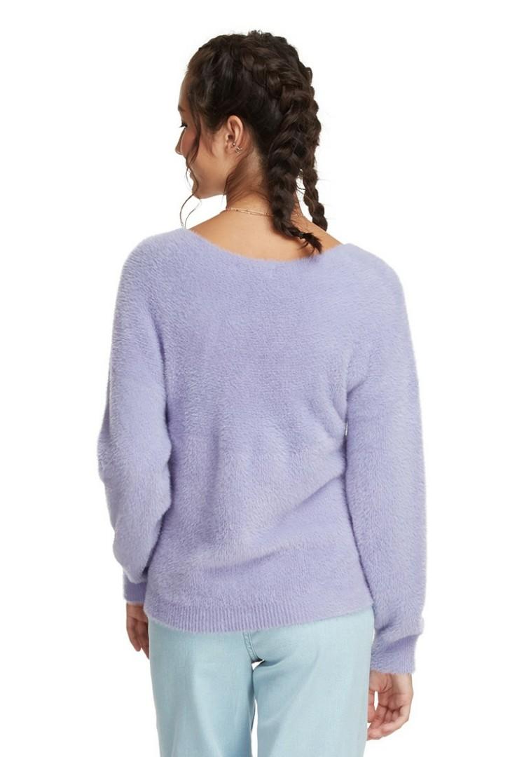 Purple fluffy clearance sweater