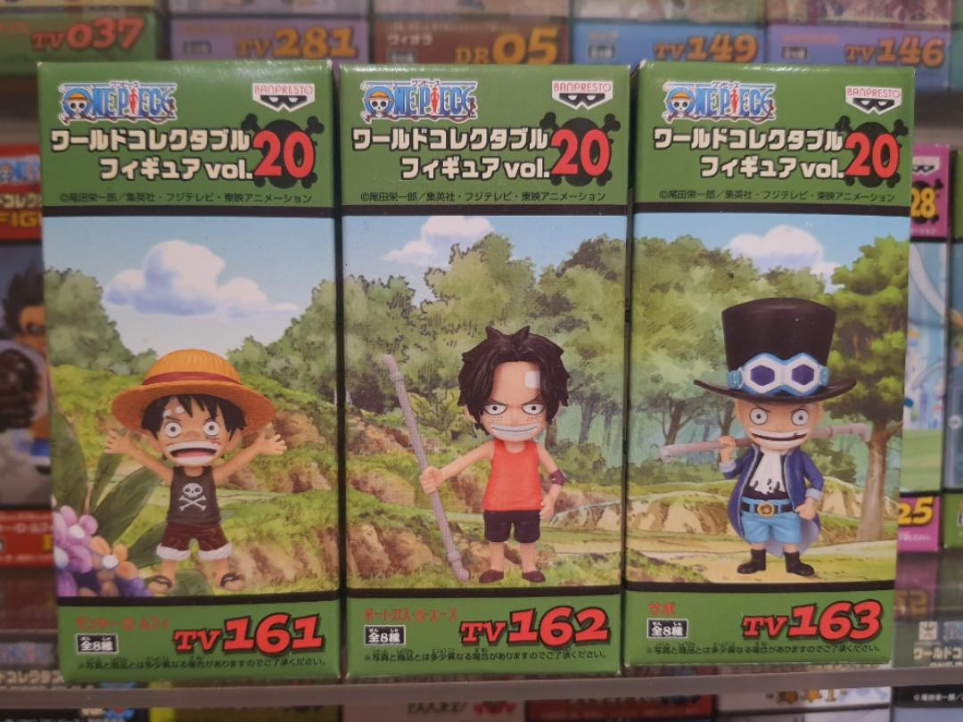 日版 童年三兄弟路飛艾斯薩波one Piece 海賊王wcf 興趣及遊戲 玩具 遊戲類 Carousell