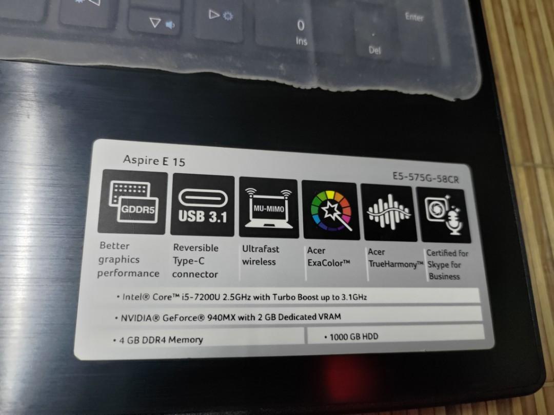 Acer aspire e15 best sale nvidia