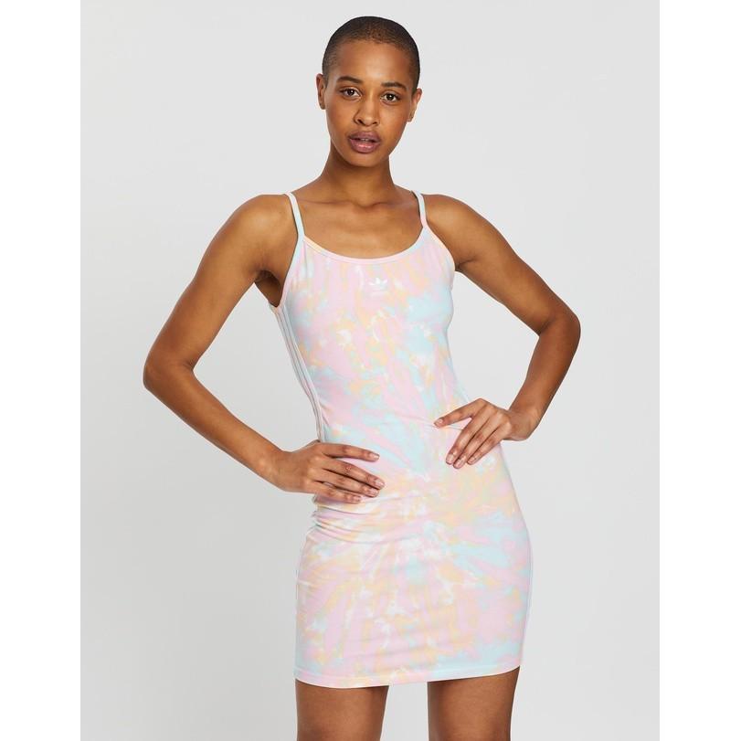 Adidas tie sales dye tank dress