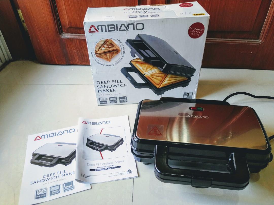 Ambiano Deep Fill Sandwich Maker Furniture Home Living