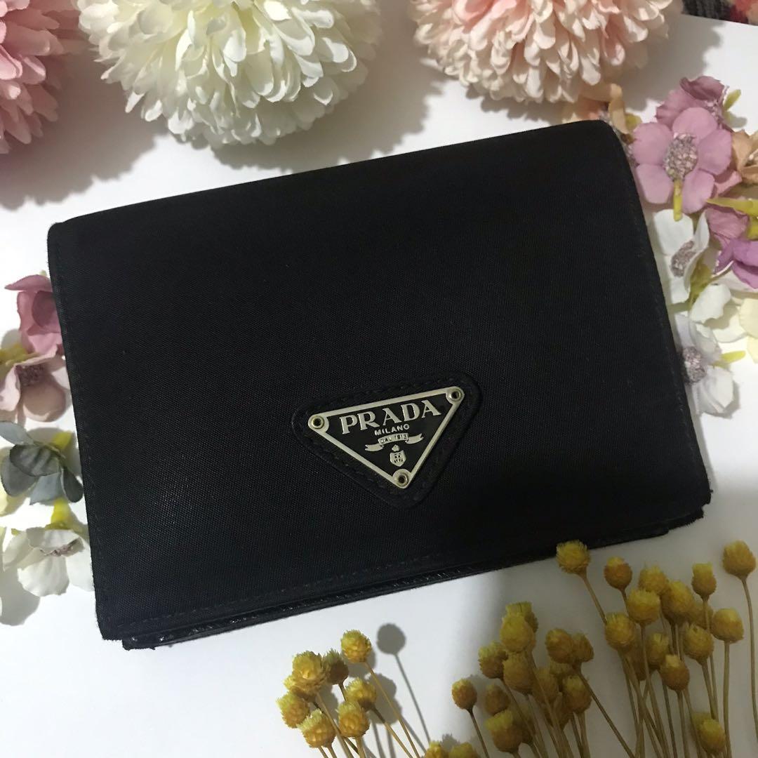 Prada tessuto 2025 nylon wallet