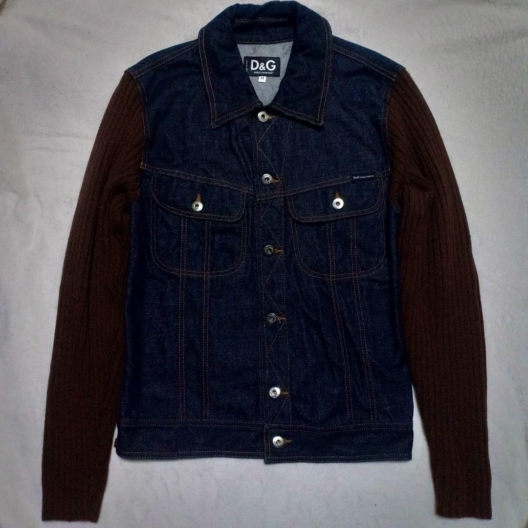 Authentic Dolce and Gabbana denim Jacket (Category: Luxury Apparel) located in Binangonan. Submitted by makoleksyon (Listing ID 1116805483, Image 1). Description: brand new condition no flaws no faded fit medium to large.