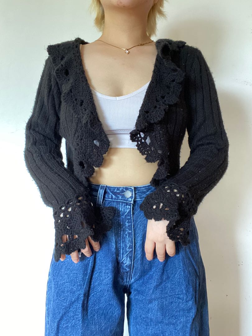 Axes femme cardigan Y2k Goth Cottagecore fairycore cyber, Women's