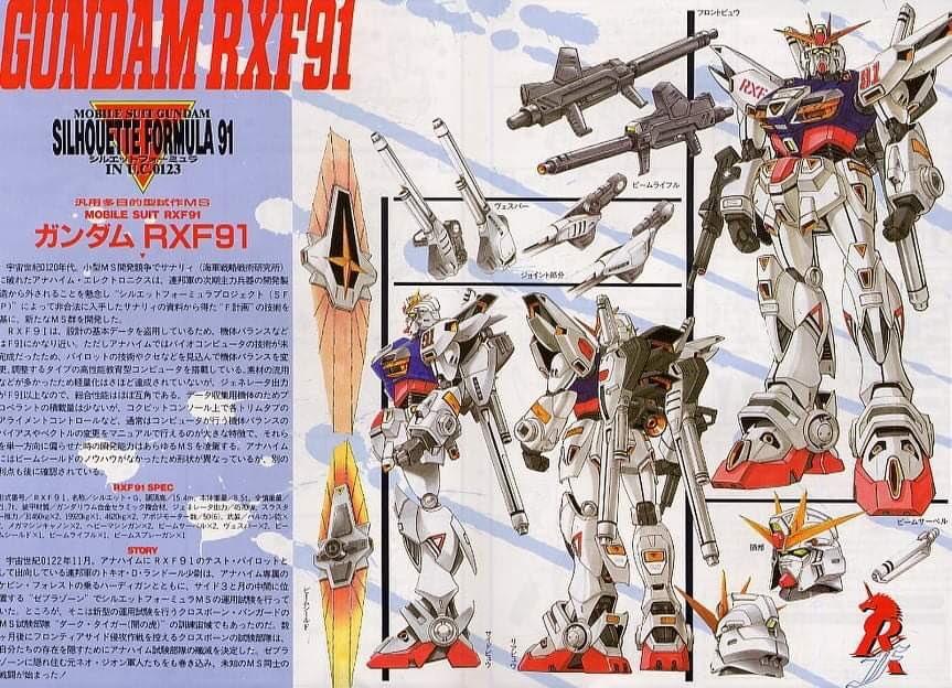 Bandai Gundam Rxf91 Silhouette Gundam 1 100 Hobbies Toys Toys Games On Carousell