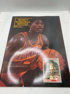 Beckett Basketball Monthly April 1991 Issue #9 DOMINIQUE WILKINS Cover