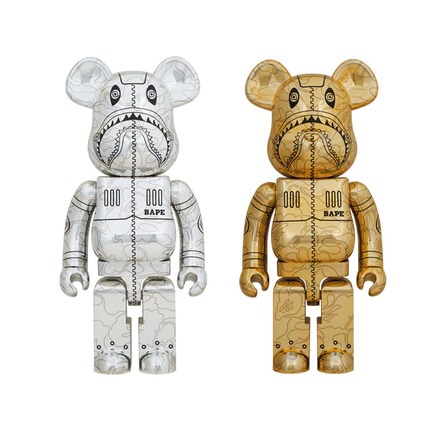 Sorayama x Bape & their be@rbrick 1000% story bearbrick art paint