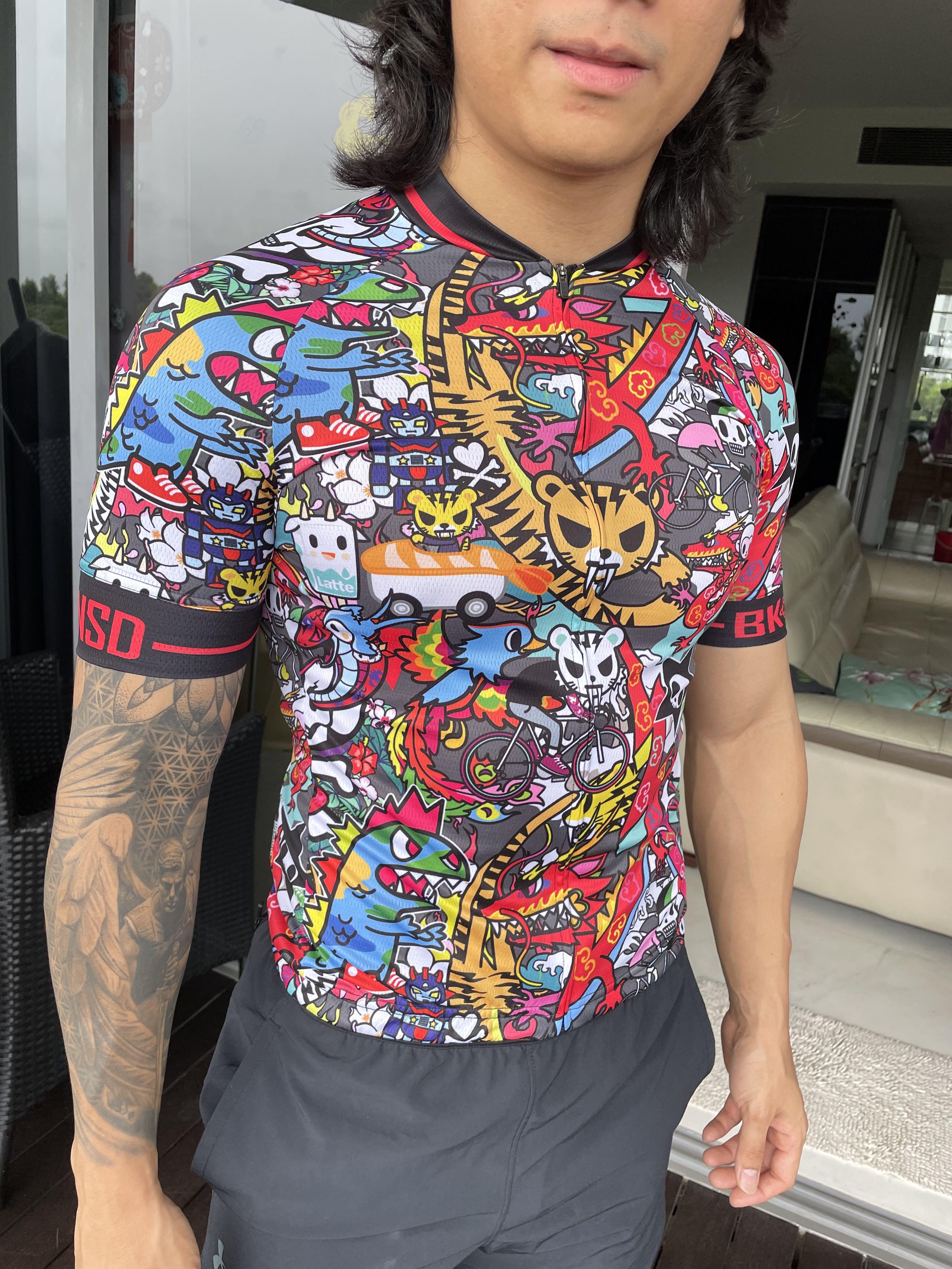 Punk sales cycling jersey