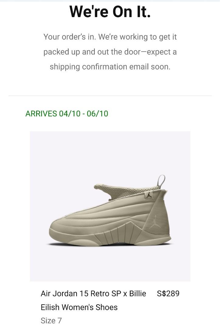 jordan 15 billie eilish price
