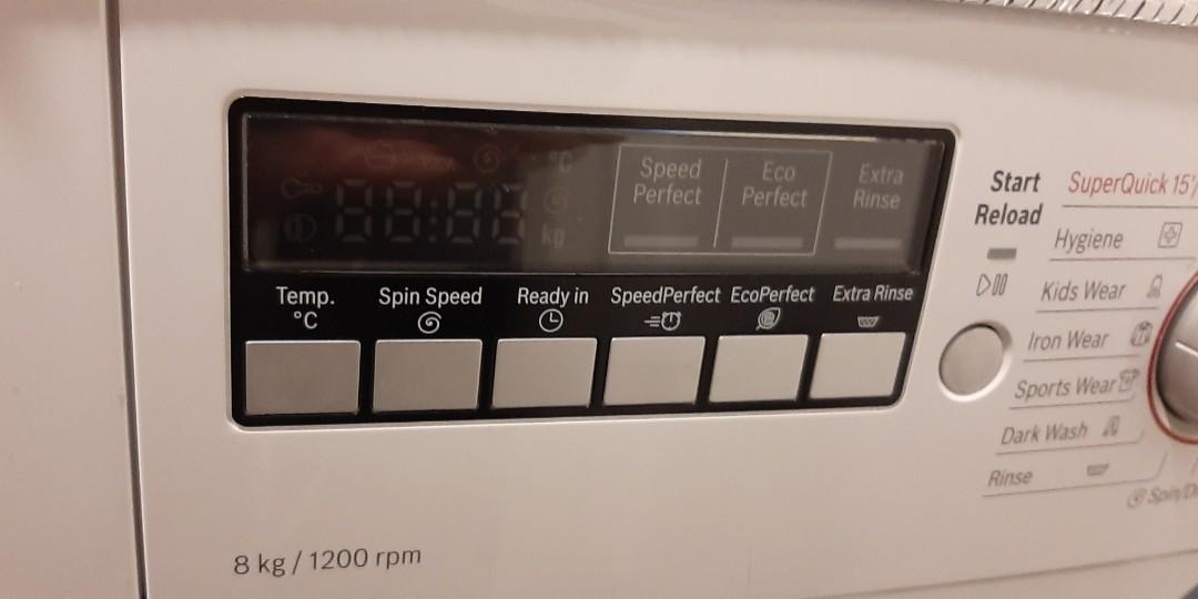 Bosch Avantixx washing machine 8 KG, TV & Home Appliances, Washing