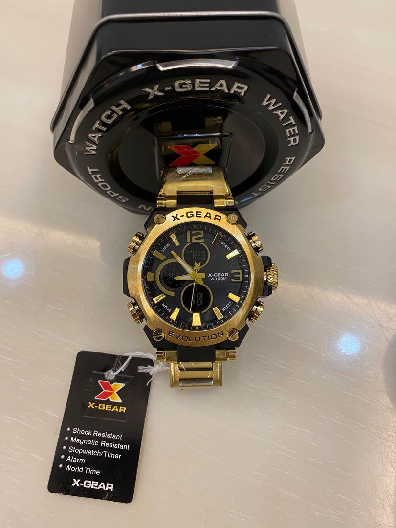Brand new X Gear sport watch Gold Black Men s Fashion Watches