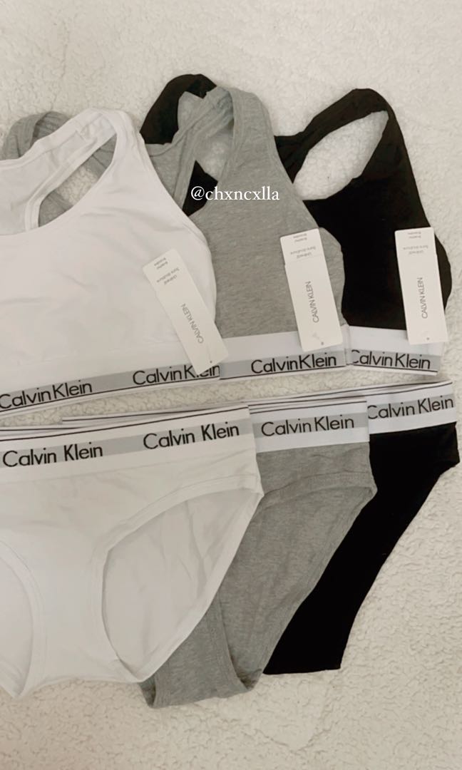 Calvin Klein panties & bra set (BNIP, INSTOCKS, AUTHENTIC), Women's  Fashion, New Undergarments & Loungewear on Carousell