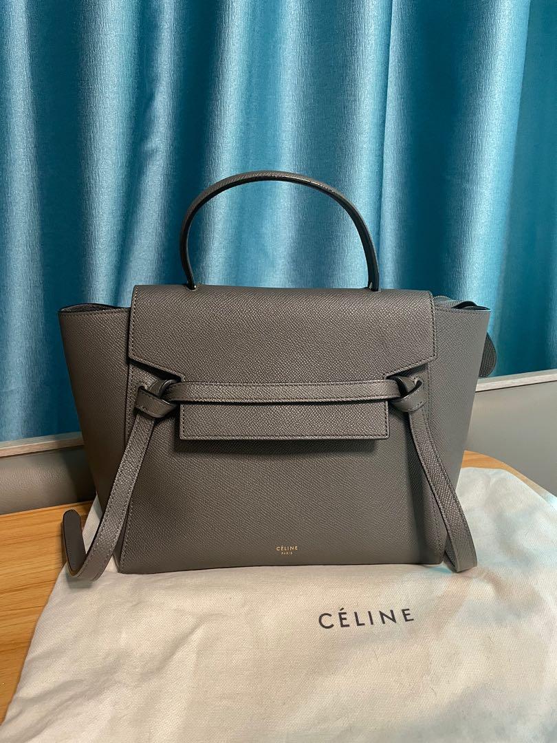 celine belt grey