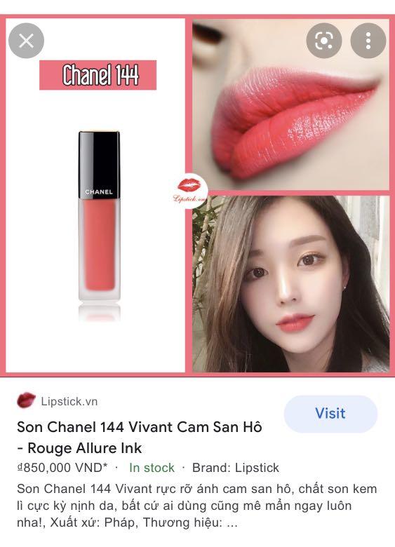 Son Chanel 144 Rouge Irresistible Rouge Coco Shine  Lipstickvn
