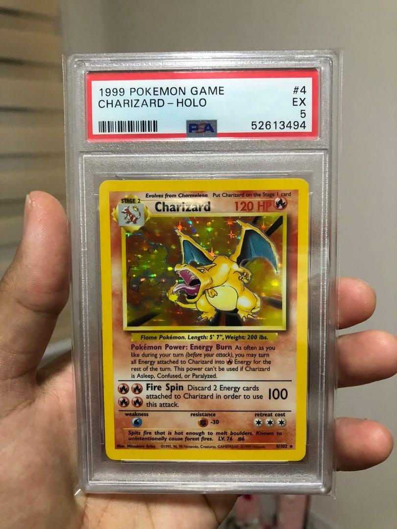Charizard Base Set PSA 5 Hobbies Toys Toys Games on Carousell