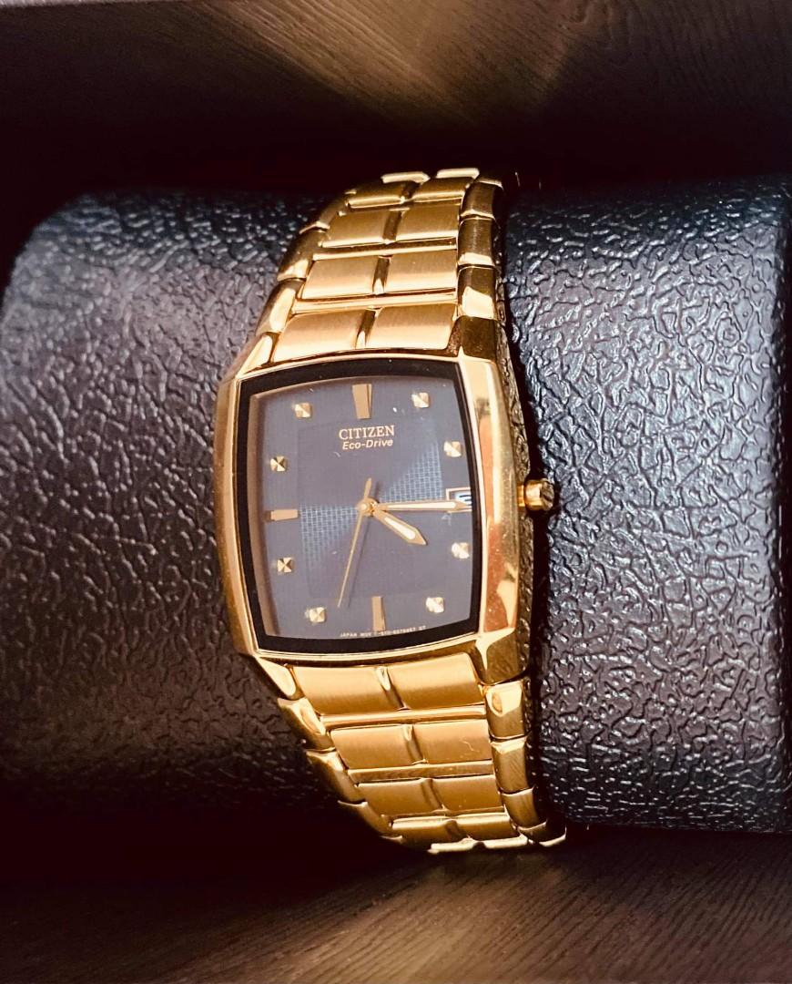Gold eco drive best sale watches