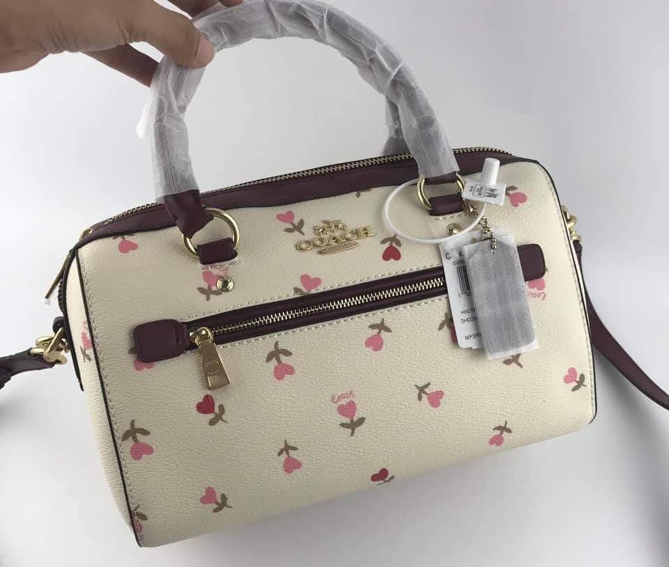 Rowan satchel with heart floral print hot sale