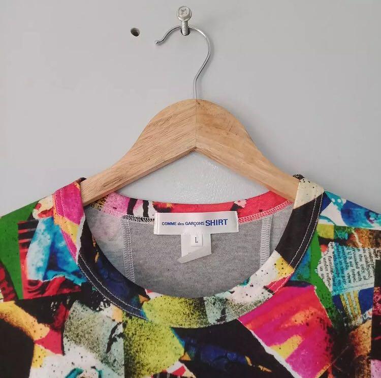 GRAILED Comme des Garcons CDG grunge mosaic shirt Men s Fashion Tops Sets Tshirts Polo Shirts on Carousell