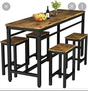 Counter dining table & stool set 5 PCs mieres
Mode of payment 
Cash 
Gcash 
Card  BDO, Metrobank,BPI

Pick up/dilivery via lalamove shifting fee charge to customer
For more info om me or call 09305828661