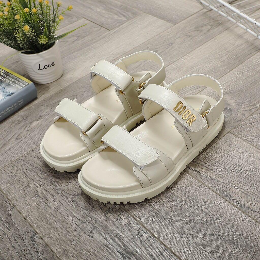 dior white sandals