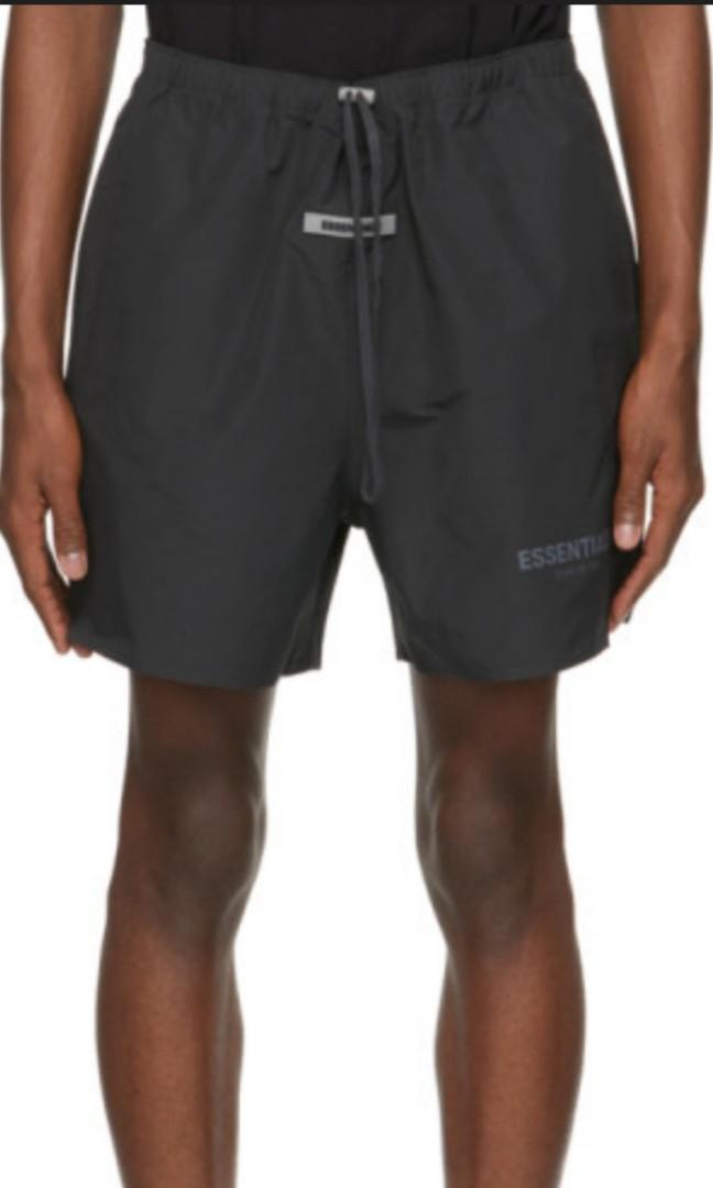 Fear of God Essentials Volley Shorts Black, Men's Fashion, Bottoms