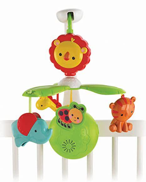 fisher price rainforest grow with me cot mobile