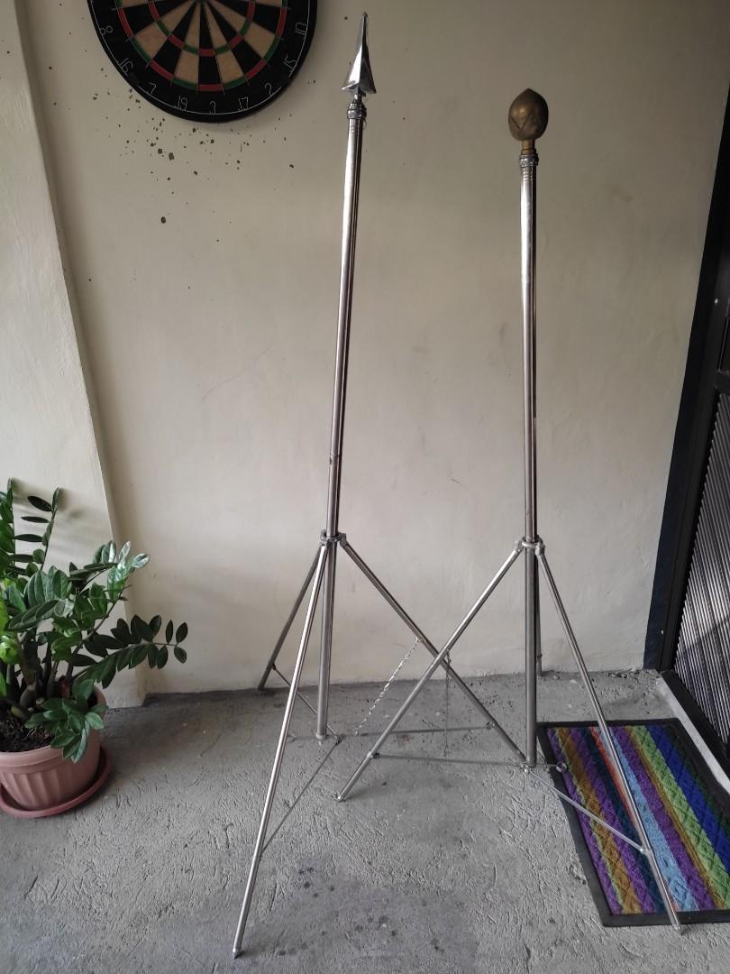 Flag Pole stand tripod Stainless Steel (Category: Tripods & Monopods) located in Imus. Submitted by bagginholicetc. (Listing ID 1116724301, Image 1). Description: Stainless steel tripod Flag Pole stand super sturdy compared to aluminum tripod flagpole! payment thru gcash/bpi online via Toktok/j&t/gogo express sf care of by the buyer..