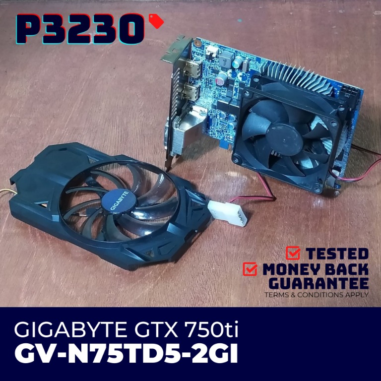 Gigabyte GTX 750ti GV N75TD5 2GI Graphics Card Please read in the description