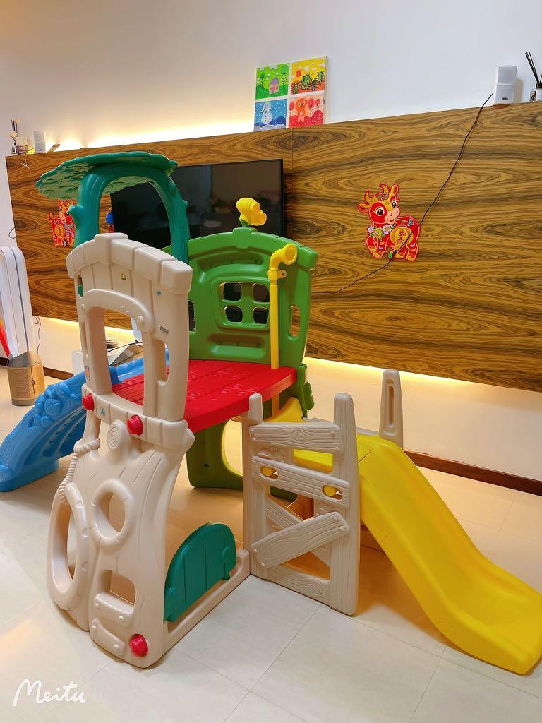 Grow N up play gym and slide