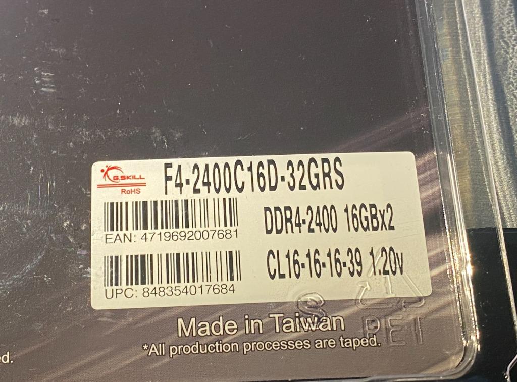 G.Skill RipJaws SO-DIMM Series 32GB (2 x 16GB) DDR4 2400 CL16-16