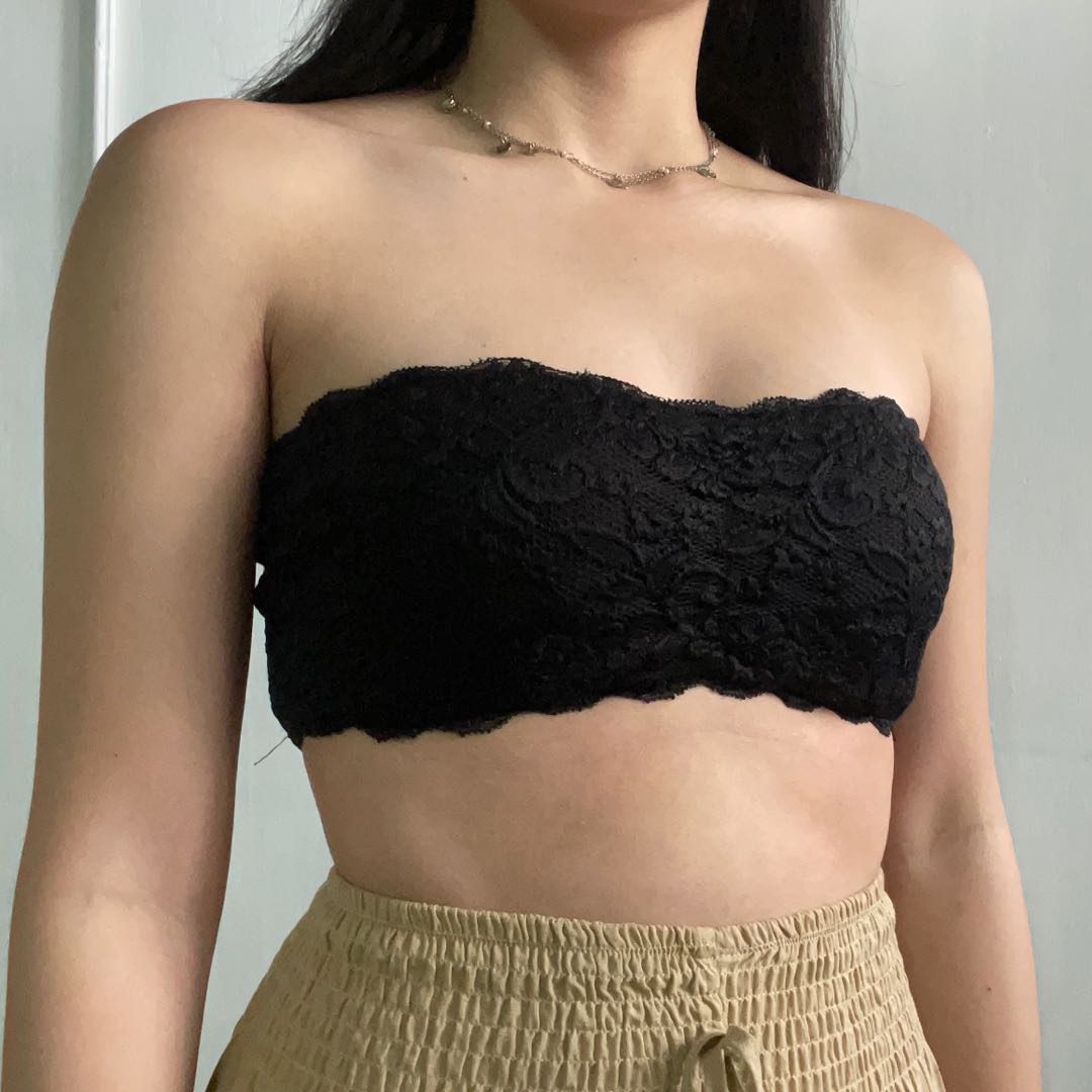 Black shop tube bralette