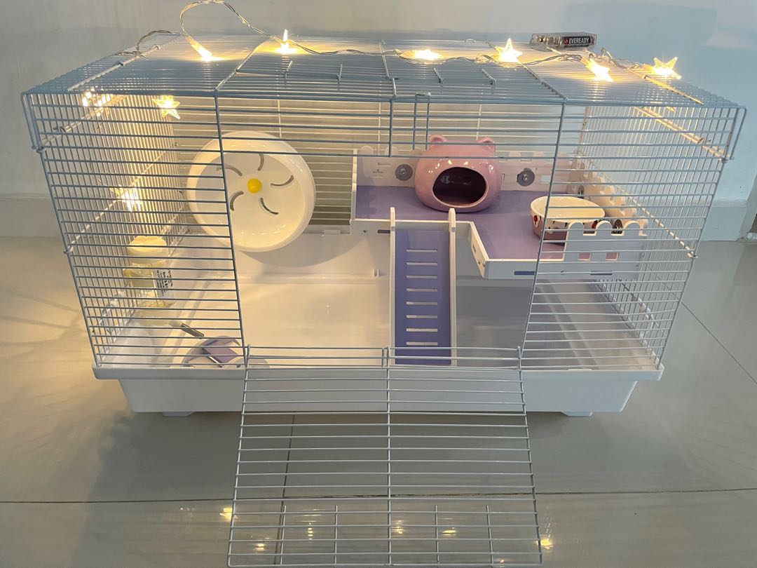 Led hot sale hamster cage