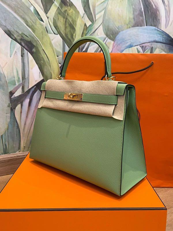 Hermes Kelly Sellier Epsom Criquet