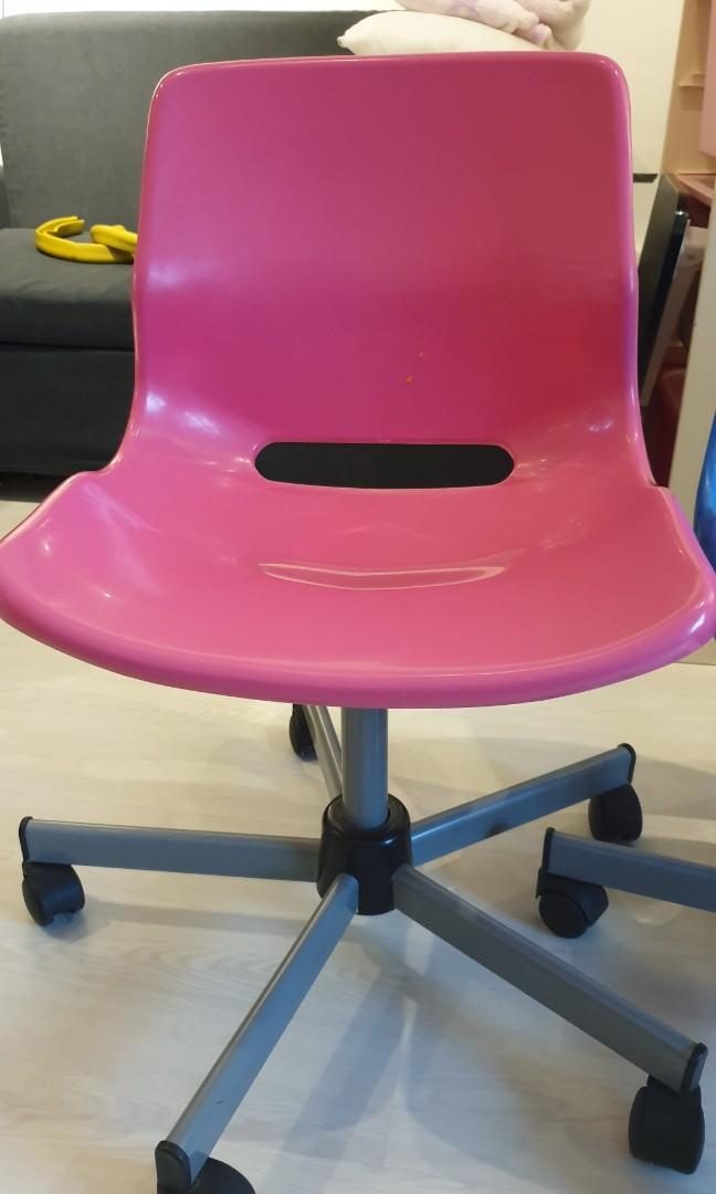 Ikea plastic study chair with wheels, Babies & Kids, Baby Nursery