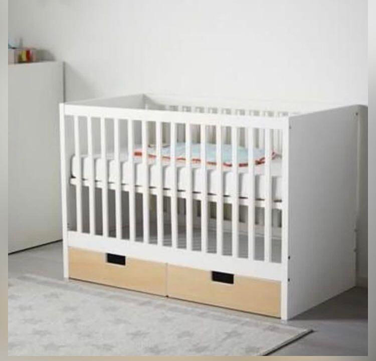 IKEA STUVA Cot with mattress, Babies & Kids, Baby Nursery & Kids