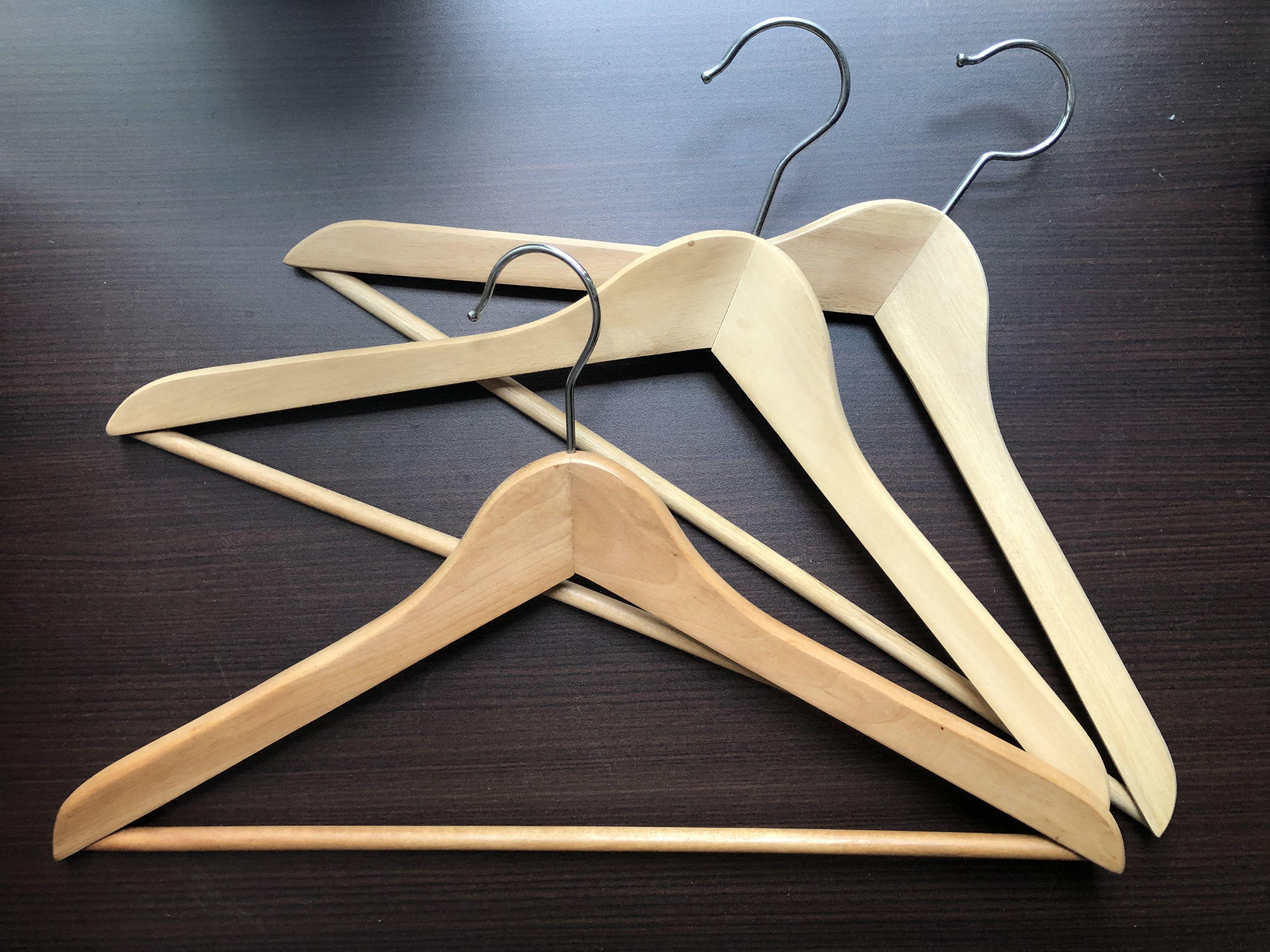 Ikea Wooden Hangers, Furniture & Home Living, Home Improvement