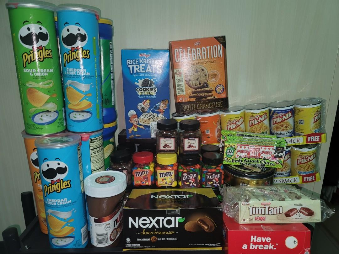 imported chocolates & snacks (Category: Other Food & Drinks) located in Quezon City. Submitted by thrift.and.find (Listing ID 1116819641, Image 1). Description: ❤UNIT DELIVERY❤ ⭐pringles 158g (USA VERSION) (CHEDDAR,CHEDDAR AND SOURCREAM,SOURCREAM)99each or 3for289 ⭐lays stax (usa) (cheddar,sourcream)99each (usa) or 3for289 ⭐cream o premium 199(malaysia) ⭐pringles 3for120(cheddar,sourcream)(usa) ⭐snicker 50g 3for100(uae) ⭐kinder maxi 3for100(uae) 