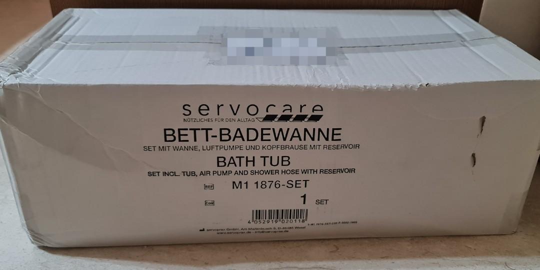 Inflatable Bed Shower Bath Basin Full Set with Air Pump, Water Bag and