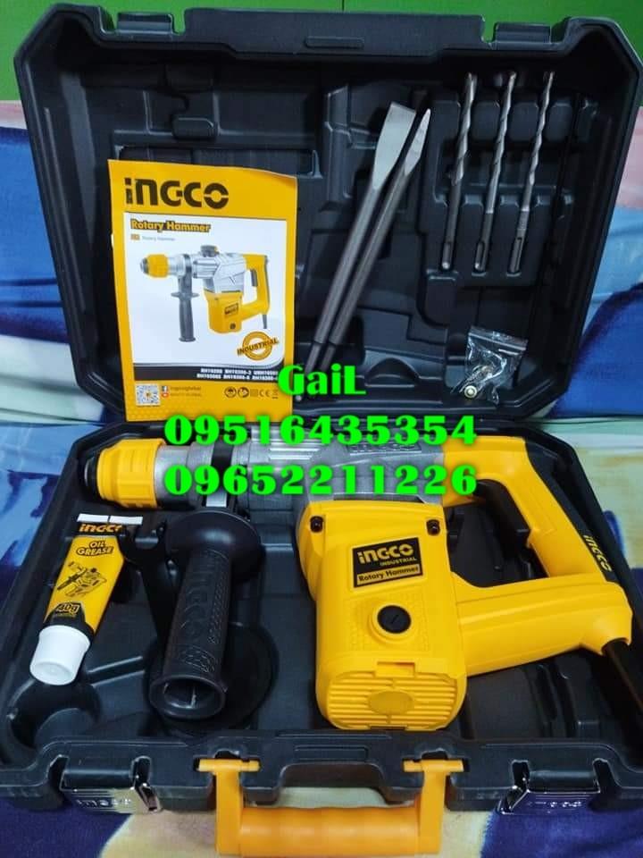 INGCO 1050W Rotary Hammer / Chipping Gun with SDS Plus Chuck System
