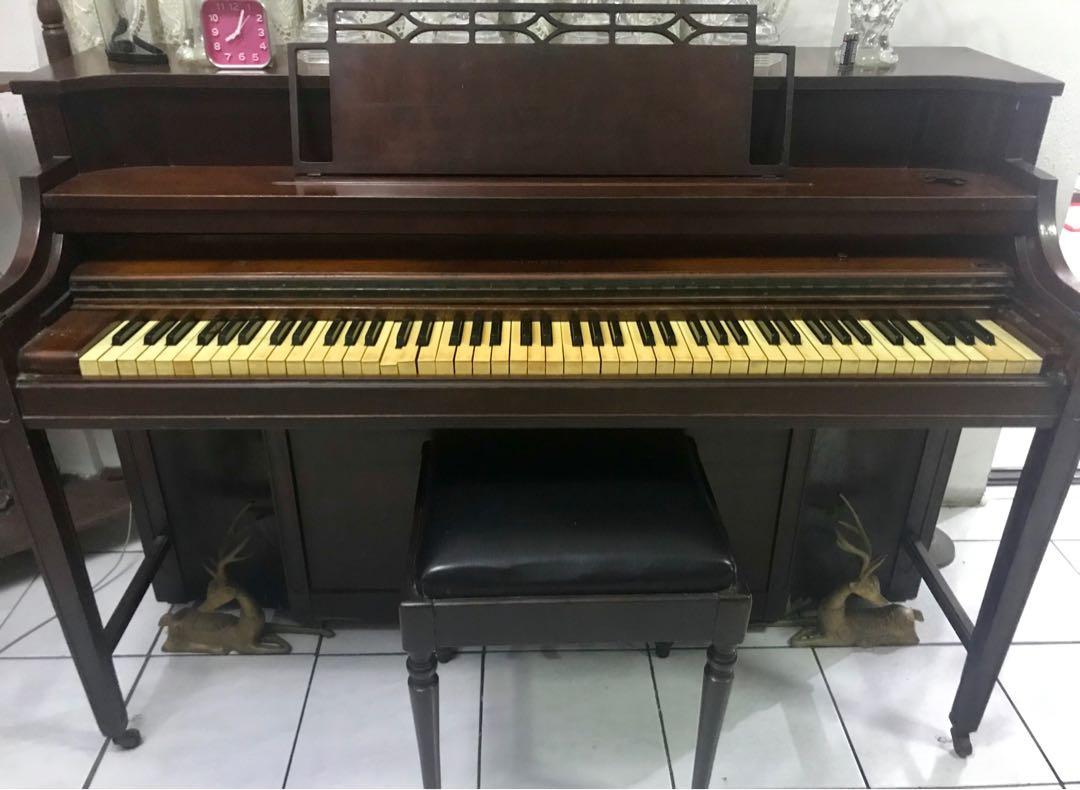 Kimball Antiques Piano (Category: Other Home Appliances) located in Quezon City. Submitted by hadaman (Listing ID 1116825696, Image 3). Description: Decluttering Antique Piano Imported My Grand parents owned this piano Well kept Collection items 7 keys to repair the all working loud and clear Need money Fairview area .