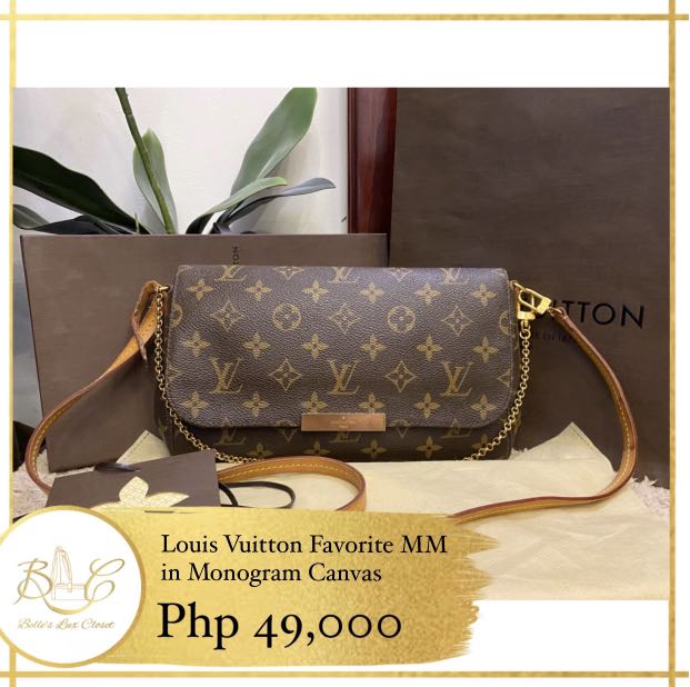 Louis Vuitton Favorite Monogram (MM)  FL4104, Luxury, Bags & Wallets on  Carousell