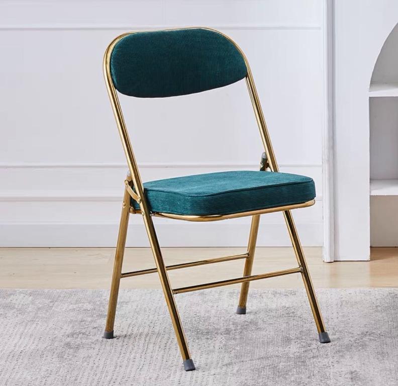 Velvet folding chairs outlet