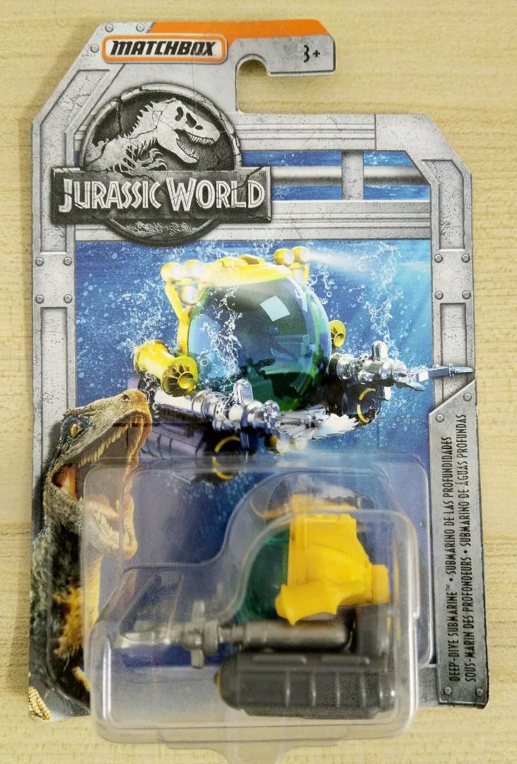 Matchbox jurassic world deep dive submarine top