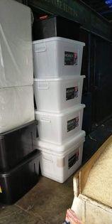 Megabox Storage boxes BIG (Category: Storage Boxes & Baskets) located in Quezon City. Submitted by uno_store (Listing ID 1116676665, Image 2). Description: Megabox Storage boxes BIG available color white and blue sizes 120 Liters white P 945 155 Liters blue P 1065 also available: UNDER BED BOXES 20L P 565 40L P 685 55L P 725 32L P 645 PM na po mga suki!.