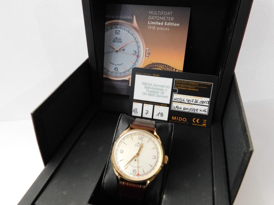 Mido multifort cheap datometer limited edition