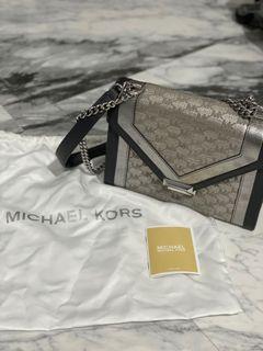 MK whitney silver bag