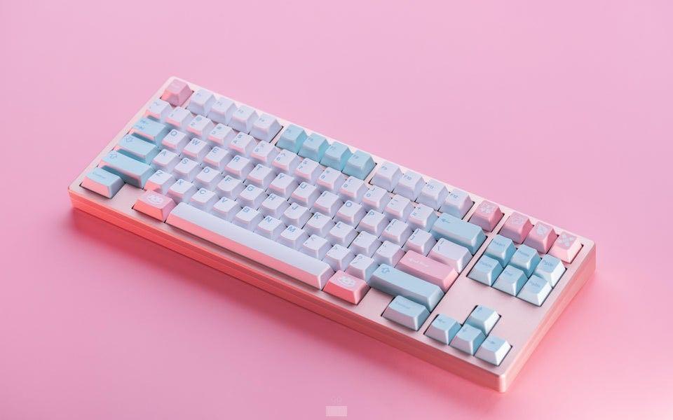 Monokei KFE CE (Blush Pink) Custom Mechanical Keyboard, Computers